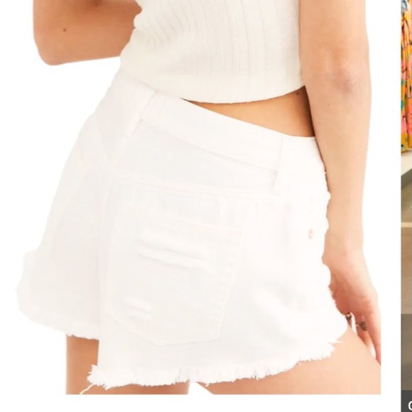 Free People Good Vibrations Cutoff Denim Shorts - Picture 4 of 4